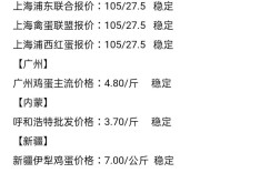 青岛今日鸡蛋价格多少钱一斤？