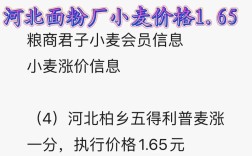 河北面粉价格最新行情如何？