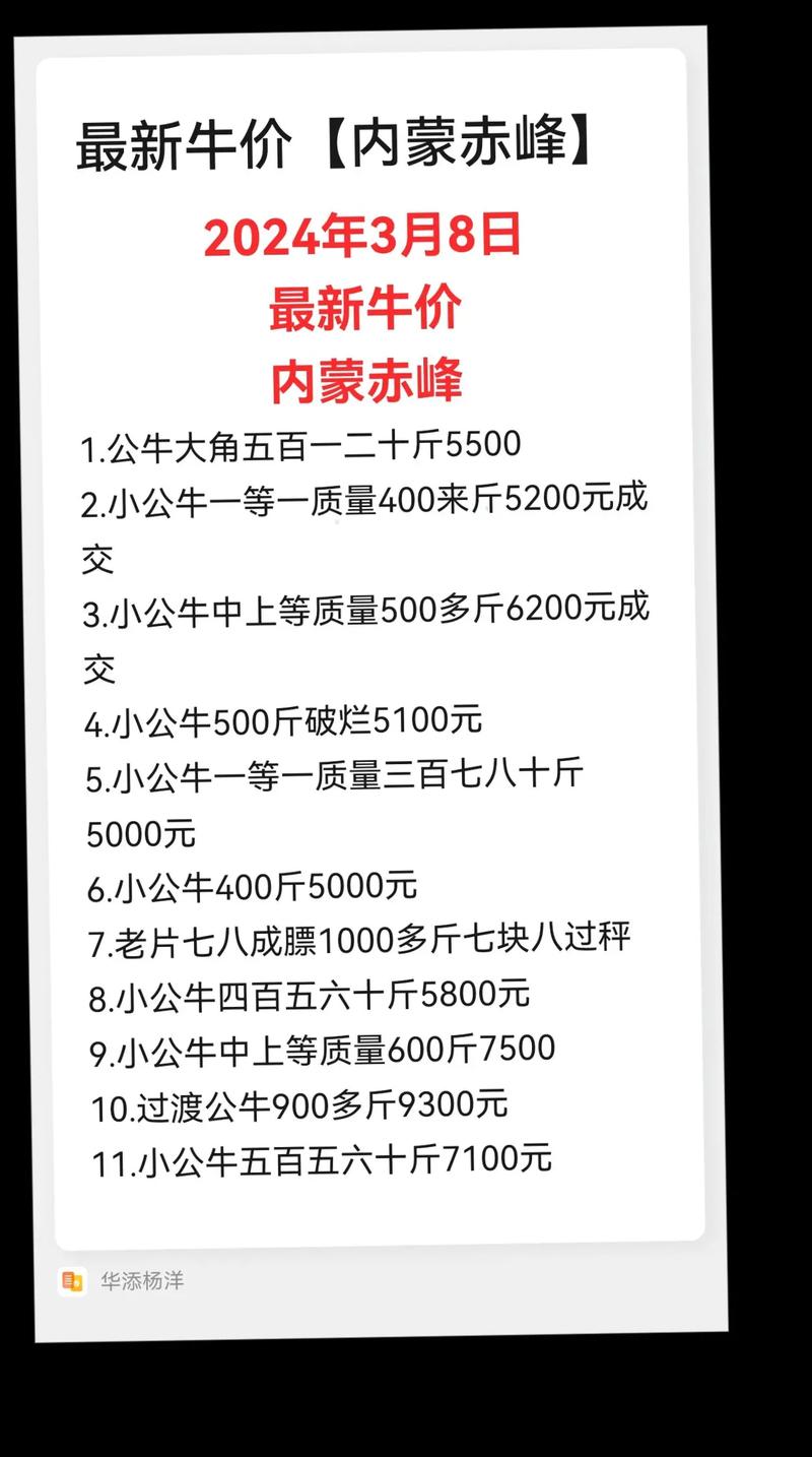 今日肉牛最新价格行情-图1