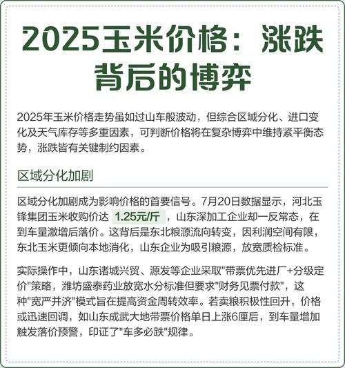 2025淄博玉米价格会涨还是跌?-图1 2025淄博玉米价格会涨还是跌?-图1